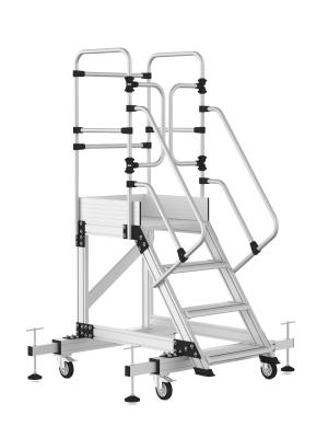 3+1 Step Platform Ladder with Guardrails