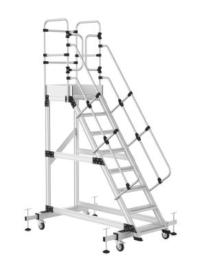 7+1 Step Platform Ladder with Guardrails