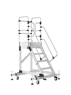 4+1 Step Platform Ladder with Guardrails